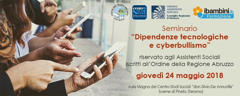 Seminario "Dipendenze tecnologiche e cyberbullismo", Comunità Persefone
