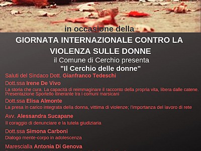 Giornata internazionale contro al violenza sulle donne: 'Il Cerchio delle donne'